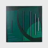 David Barr, Structurist Relief No. 333, 1994, acrylic on Masonite