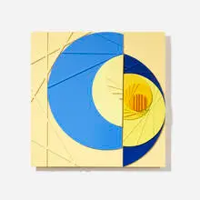 David Barr, Structurist Relief No. 364, 2009, acrylic on Masonite