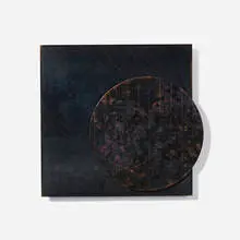 David Barr, Gossamer No. 9, 2002, etched and acid-stained steel and copper