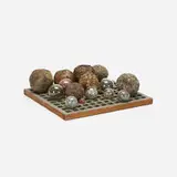 Nick Cave, Untitled, c. 1990, found wooden grate, blown glass, nails, hair, pins and twine