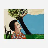 Benny Andrews, The Wind, 1970, oil and collage on artist's board