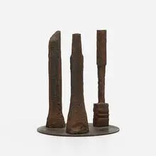 Beverly Pepper, Untitled (study for Manhattan Sentinels), c. 1993, cast iron, steel