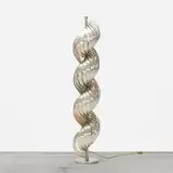 Henri Mathieu, floor lamp, c. 1970, aluminum