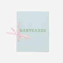 Babycakes by Ed Ruscha, 1970, hole punch bound paper, green flocking, sold Feb 2016