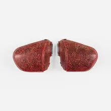 Untitled (Honda motorcycle side-covers) by Keith Haring, 1985, paint marker on plastic, sold Feb 2016