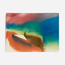 Phenomena Astrologer's Triangle by Paul Jenkins, 1985, watercolor on paper, sold Feb 2016