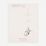 Bruce Nauman, Untitled (study for Hanging Spinning Cat), c. 1989, ink on printed paper