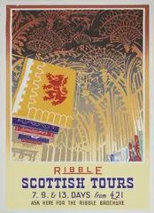 H.. Johnson, Untitled, H.. Johnson (mid-20th century) 'Ribble Scottish Tours' Colour screenprint 76 x 51cm