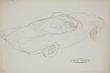 Trevor R Frost, Trevor R Frost (b.1937) A concept design for a car Brown ink, 1937