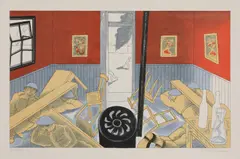 Untitled by Edward Bawden, Edward Bawden (1903-1989) 'Dunkirk' Colour lithograph, sold Jun 2020