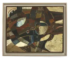 Untitled by Poul Janus Ipsen, b.1936) Abstract composition Oil on canvas 101 x 124cm, sold Jun 2020