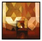 Gerald French, Untitled, oil on board 118 x 118cm