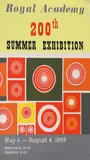 Edward Bawden, Edward Bawden (1903-1989) ROYAL ACADEMY 200th SUMMER EXHIBITION A rare 1968 double crown poster 76 x 50.5cm Edward Bawden RA was the first artist elected to the RA within the category of draughtsman.