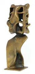 Stephan Rostrup, Stephan Rostrup (Danish, 1947, a brutalist bronze sculpture