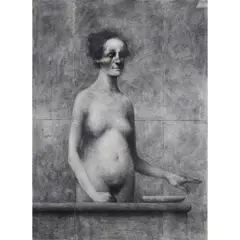 "Nude One Figure," by Lorenzo Cardi, 1994, charcoal on paper, (approximate dimensions -, offered May 2025
