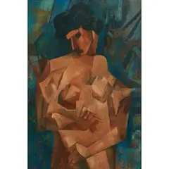 Jean Metzinger, Cubist Nude Figures, oil on canvas, (approximate dimensions - canvas: