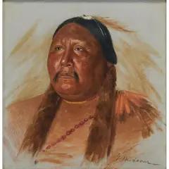 Grace Hudson, Portrait, 1909, oil on canvas, (approximate dimensions -