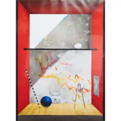 Untitled, [Egg, Compass, Ball] by Ernest Posey, 1990, mixed media, (approximate dimensions -, offered May 2025
