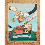 Enrique Chagoya, â€œWhat Appropriation Has Given Me (Fritas y Dieguitos),", 1992, screenprint, (approximate dimensions -