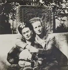 Frida Khalo and Emmy Lou Packard Taken Mexico, 1941, black and white by Diego Rivera, photograph, from an, offered May 2025