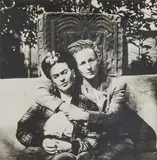 Diego Rivera, Frida Khalo and Emmy Lou Packard Taken Mexico, 1941, black and white