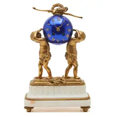 Untitled by Napoleon III Style, bronze and marble globe clock, offered May 2025