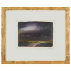 David Bierk, "Alberta Storm, Study, Summer,", 1987, oil on paper, (approximate dimensions -