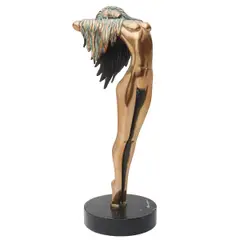 Tom Bennett, Sun Dancer, 1985, bronze on marble base, (approximate dimensions - overall: 27 H x 10 W x 9 D inches)