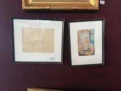 (i) Still Life by William Sommer, watercolor on paper, offered May 2025
