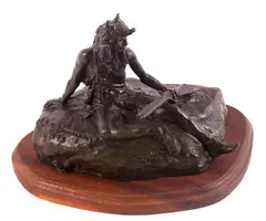 Untitled by Robert Scriver, bronze sculpture 9/30, offered Apr 2019