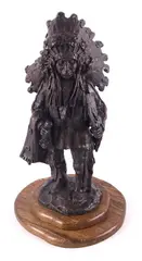 Untitled by Blackfoot Chief, bronze, offered Apr 2019