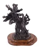 Untitled by Blackfoot Dancer, bronze, offered Apr 2019