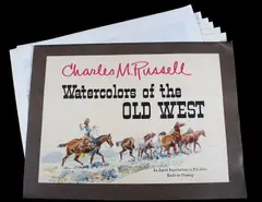 Untitled by Charlie M. Russell, watercolor reproduction, offered Apr 2019