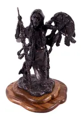 Untitled by Blackfoot Warrior, bronze, offered Apr 2019