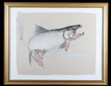 Untitled by Salmon Jumping, pastel by dan chen, offered Apr 2019