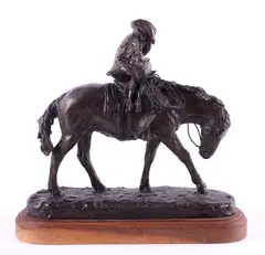 Spring Storm by Robert Scriver, bronze sculpture 14/35, offered Nov 2018