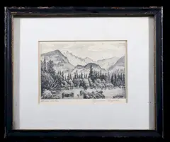 Lyman Byxbe, Untitled, etching c. 1948