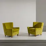 A Pair Of Armchairs Attributed To P. Buffa, Senza titolo