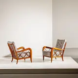 A Pair Of Armchairs Attributed To P. Buffa, Senza titolo