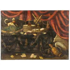 Antonio Tibaldi, Natura morta, oil on canvas