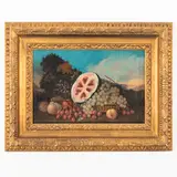 Bernardino Malagoli, Coppia di nature morte di frutti, oil on canvas