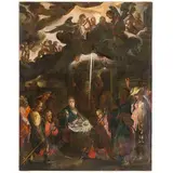 Bartholomäus Spranger, Adorazione dei magi, oil on canvas