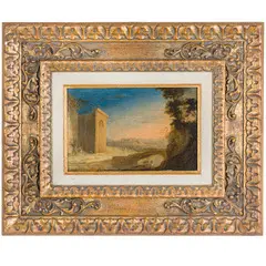 Paesaggio con ponte, rovine e viandanti by Charles Cornelisz. de Hooch, oil on copper, offered Feb 2024