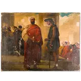 Stefano Ussi, Firenze, 1822 ; 1901 / Scena biblica, oil on canvas