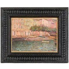Alassio, 1874 ; Genova, 1939 / Santa Margherita Ligure / Firmato E Morteo in basso a destra by Ettore Morteo, oil on panel, offered Feb 2024