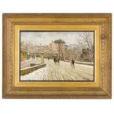 Attilio Pratella, Lugo, 1856 ; Napoli, 1949 / Viale innevato a Napoli / Firmato A Pratella in basso destra, oil on panel
