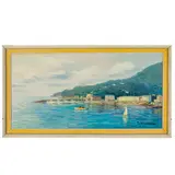 Giuseppe Arigliano, Genova, 1917 ; 1999 / Marina ligure / Firmato G Arigliano in basso a destra, oil on canvas
