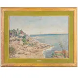 Carlo Aimetti, Bisuschio, 1901 ; 1980 / Marina a Capo Mele / Firmato Carlo Aimetti e datato 959 in basso a sinistra