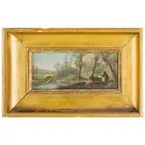 Károly Markó the Younger, Budapest, 1822 ; Mosca, 1891 / Paesaggio bucolico / Firmato C Markò e datato 1854 in basso a destra