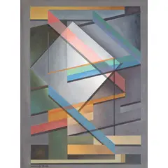 Manlio Rho, Como 1901 - 1957 / Composizione 303 B, 1950, oil on panel